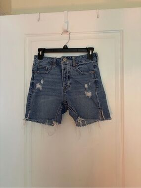 Old Navy Light Blue Distressed Denim Shorts